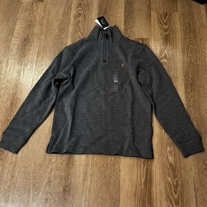 Ralph Lauren Gray Quarter-Zip Sweater